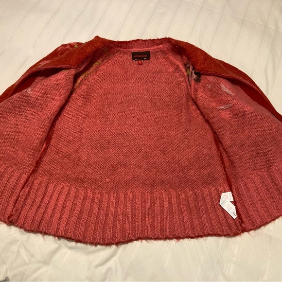 Catimini Girls Wool Blend Zip Front Cardigan Sweater Size 12 - Picture 4 of 8